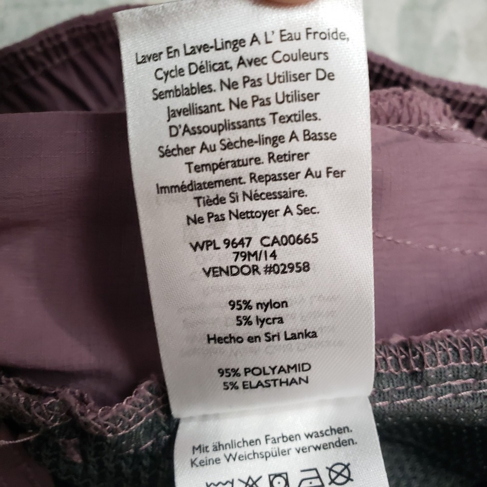 Eddie Bauer Pants Womens 0 Purple First Ascent Pockets Pull On - Picture 9 of 13